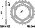 PBR RR SPROC 525 STEEL ST 300, 46