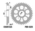 PBR RR SPROC 525 STEEL ST 4320, 42