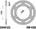 PBR RR SPROC 525 STEEL ST 4385, 43