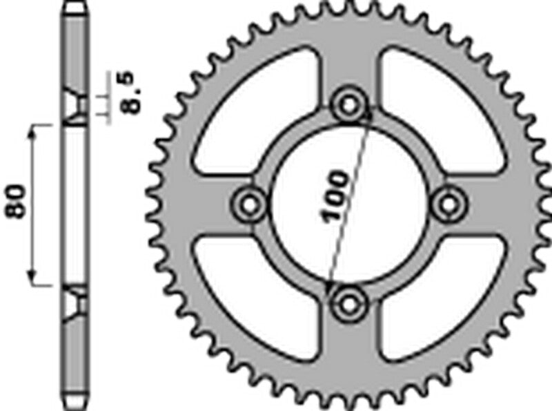 PBR RR SPROC 420 ALU UL 238, 36