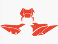 BBIRD PRE CUT NUMBER PLATE, RED