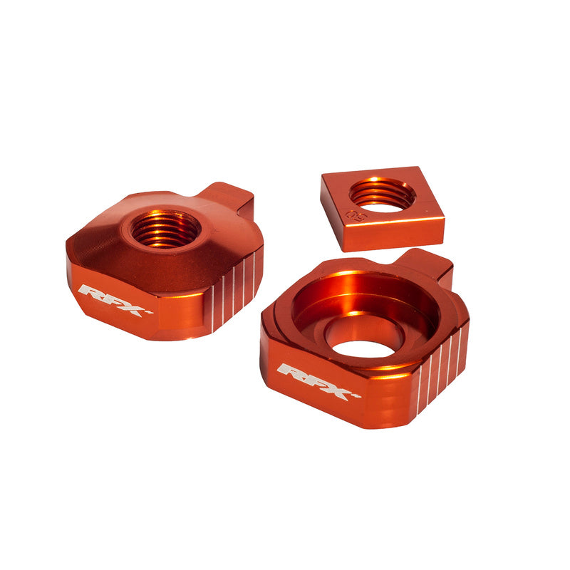 RFX PRO REAR AXLE ADJUSTER BLOCKS, ORG