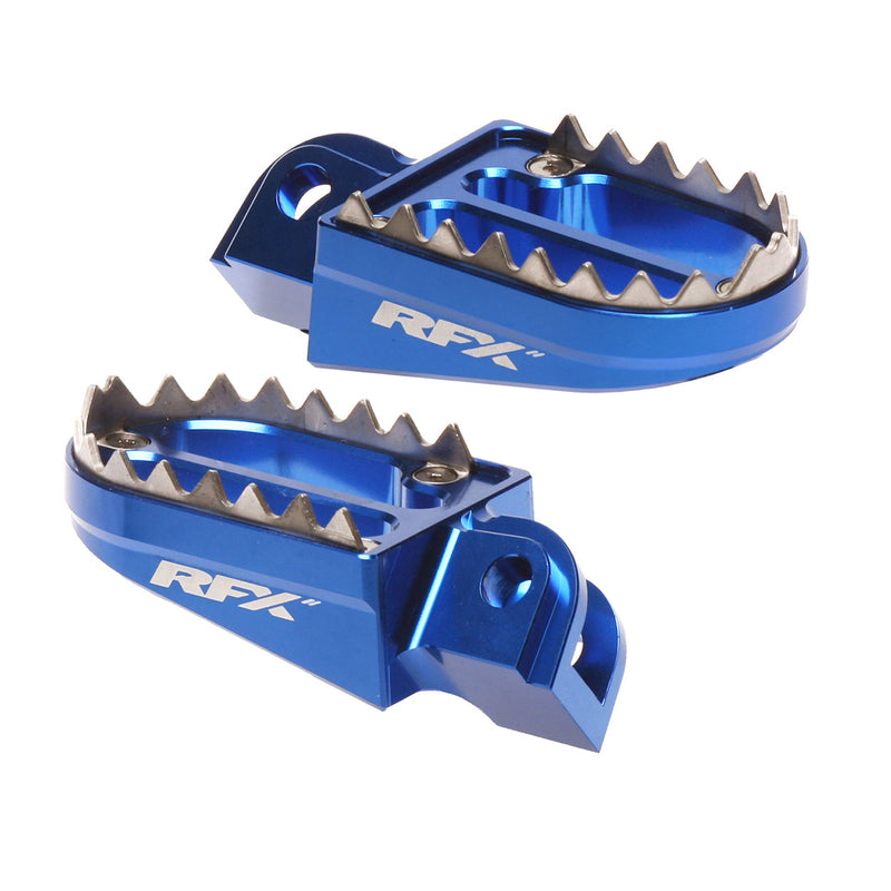 RFX PRO SHARK TEETH FOOTRESTS, BLU