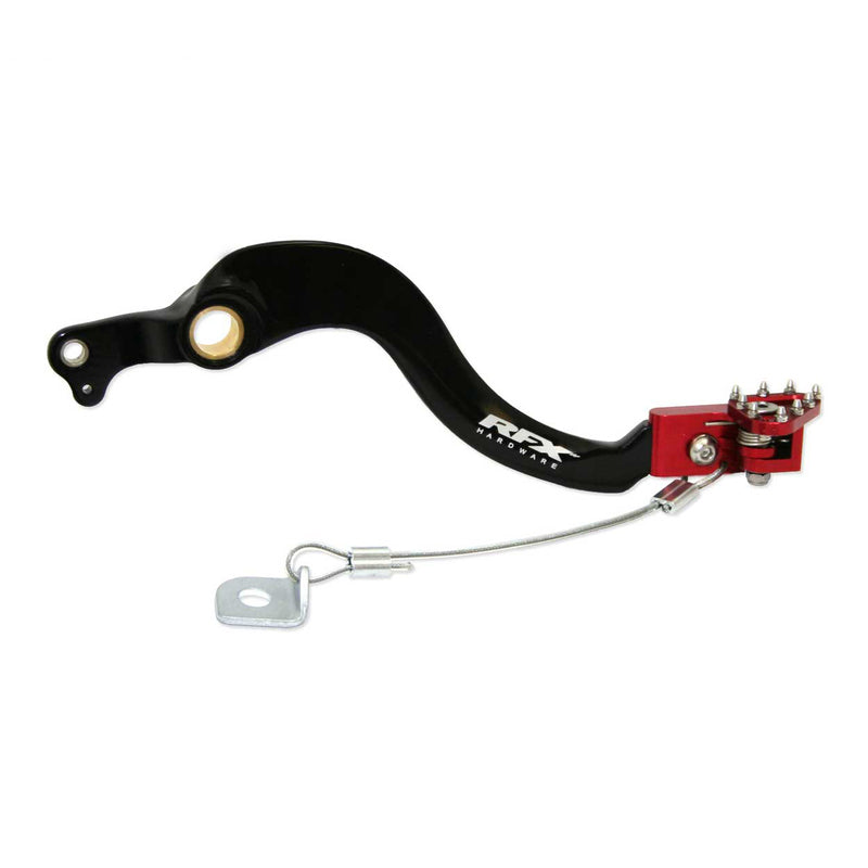 RFX PRO FLEXI-TIP BRAKE PEDAL, BLK/RED