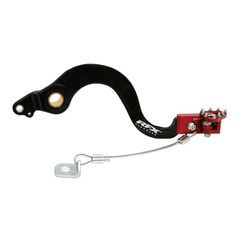 RFX PRO FLEXI-TIP BRAKE PEDAL, BLK/RED