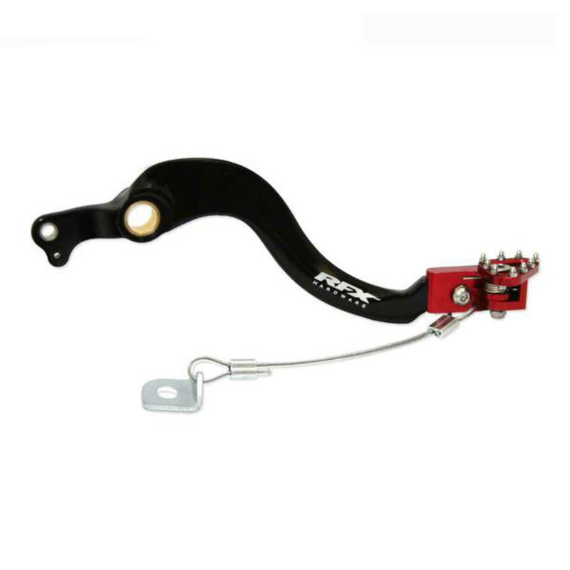 RFX PRO SOLID-TIP BRAKE PEDAL, BLK/RED