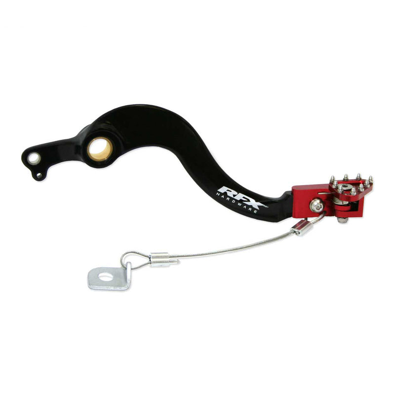 RFX PRO FLEXI-TIP BRAKE PEDAL, BLK/RED