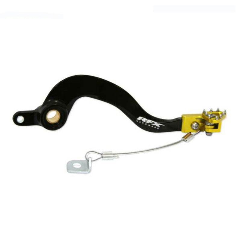 RFX PRO SOLID-TIP BRAKE PEDAL, BLK/YEL