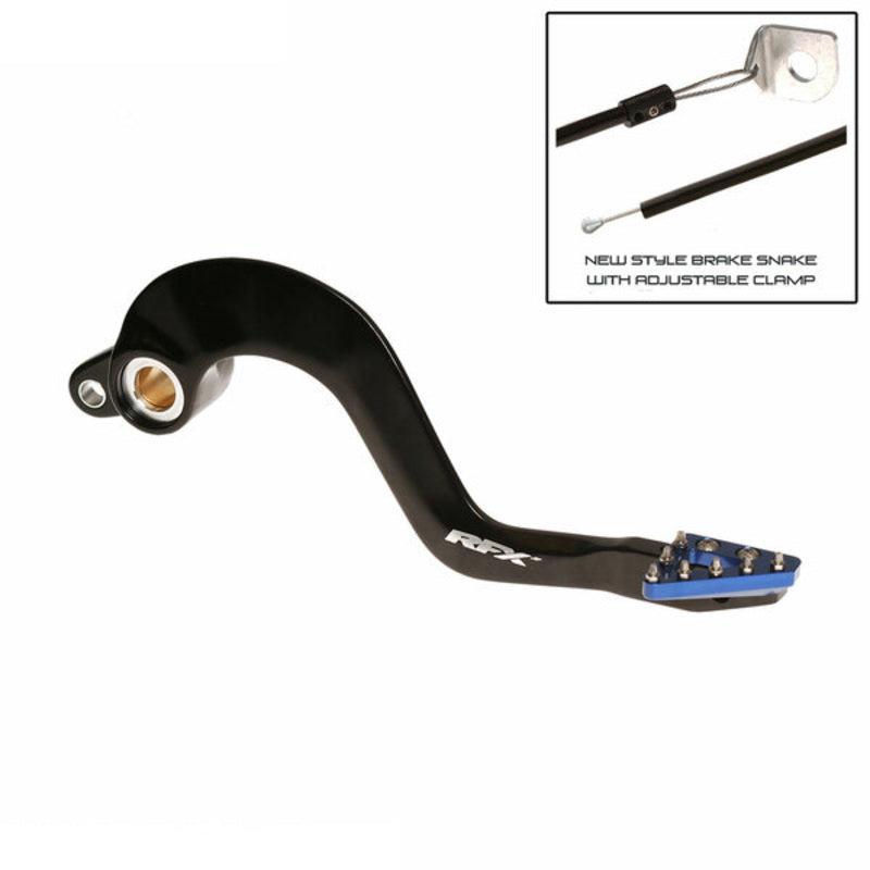 RFX PRO SOLID-TIP BRAKE PEDAL, BLK/BLU