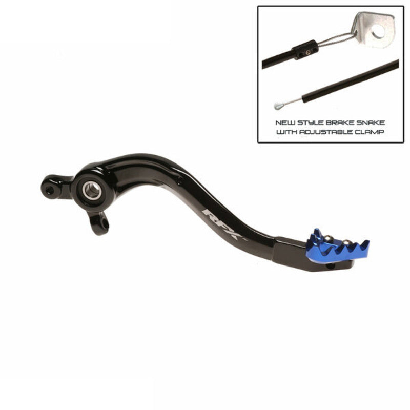 RFX PRO SOLID-TIP BRAKE PEDAL, BLK/BLU