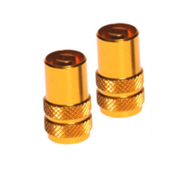 RFX SPORT VALVE CAPS INC KEY 2PCS, GLD