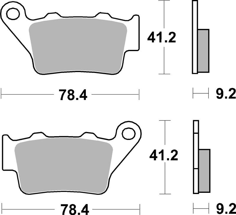 BREMB BRAKE PADS 07BB02SP SINTER METAL