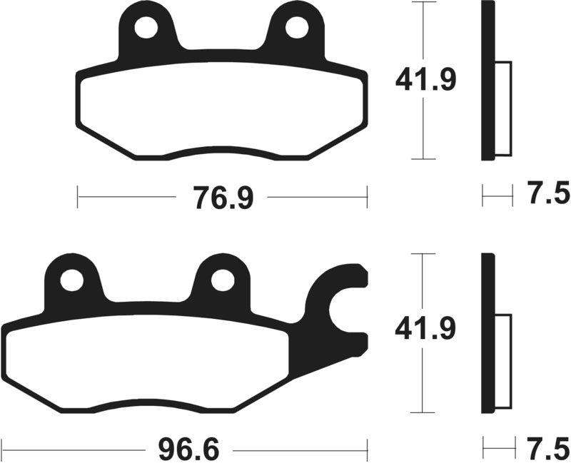 TECNI BRAKE PADS MSR455 SINTER METAL