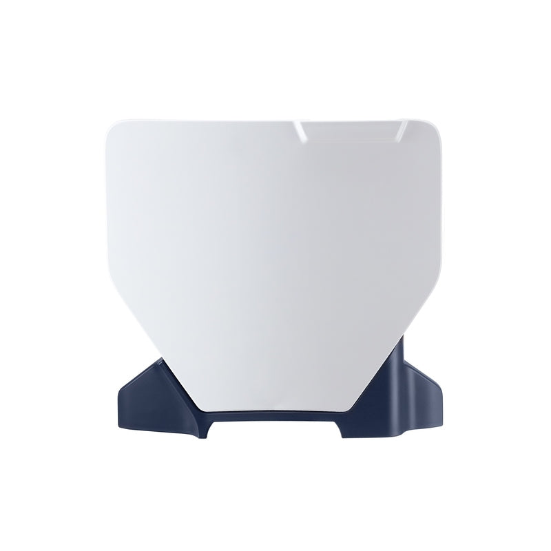 POLIS NUMBER PLATE, WHT/BLU