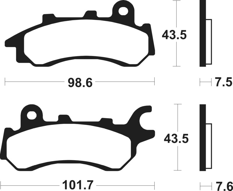 TECNI BRAKE PADS MA458 ORGANIC