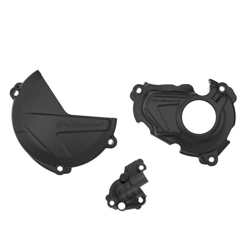 POLIS CLUTCH+IGNITION COVER KIT, BLK