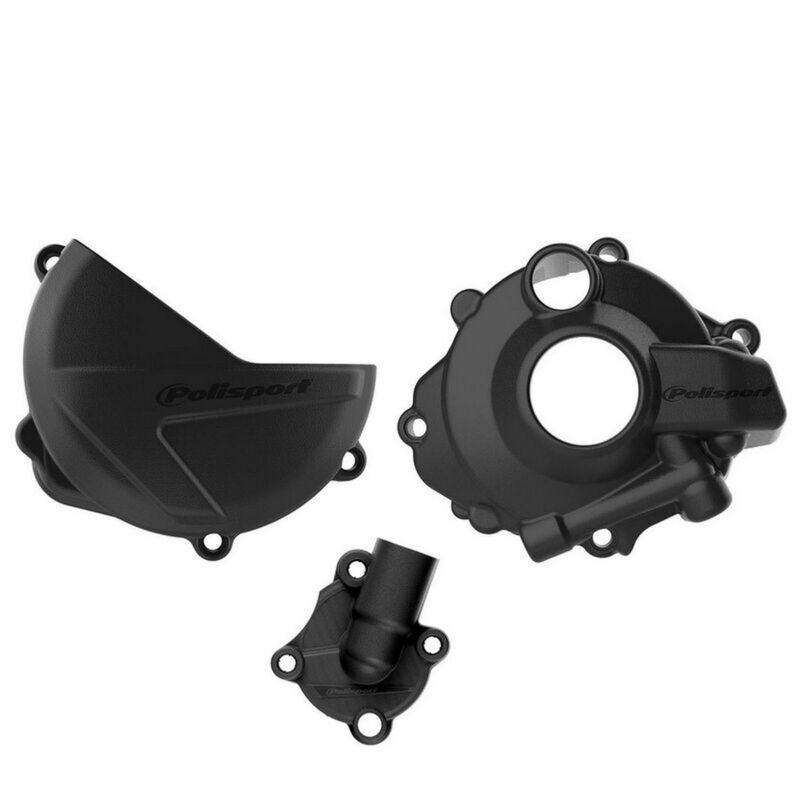 POLIS CLUTCH+IGNITION COVER KIT, BLK
