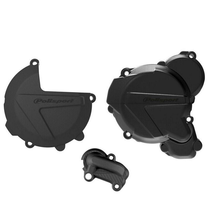 POLIS CLUTCH+IGNITION COVER KIT, BLK