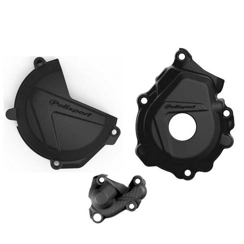 POLIS CLUTCH+IGNITION COVER KIT, BLK