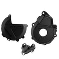 POLIS CLUTCH+IGNITION COVER KIT, BLK