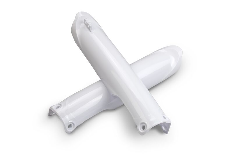 UFO FORK SLIDER PROTECTORS, WHT