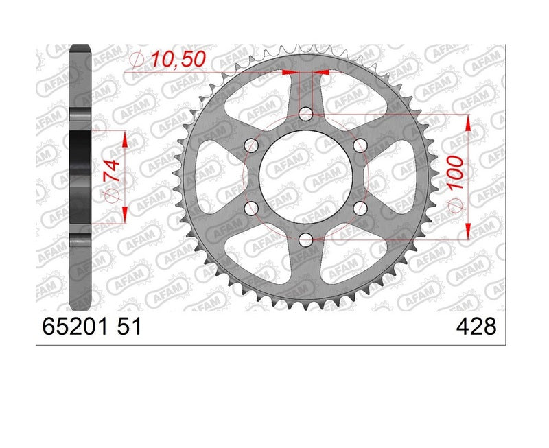 AFAM RR SPROC 520 ALU UL HA 65201, 51