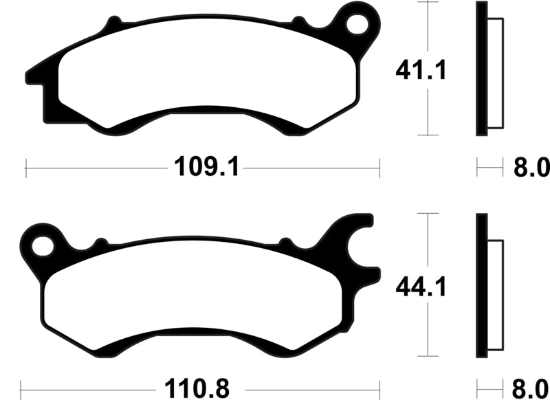 TECNI BRAKE PADS ME469 ORGANIC