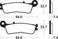 TECNI BRAKE PADS MO465 SINTER METAL