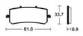 TECNI BRAKE PADS SINTERED MTR462