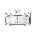 CLBRA BRAKE PADS 1232RX3 SINTER METAL