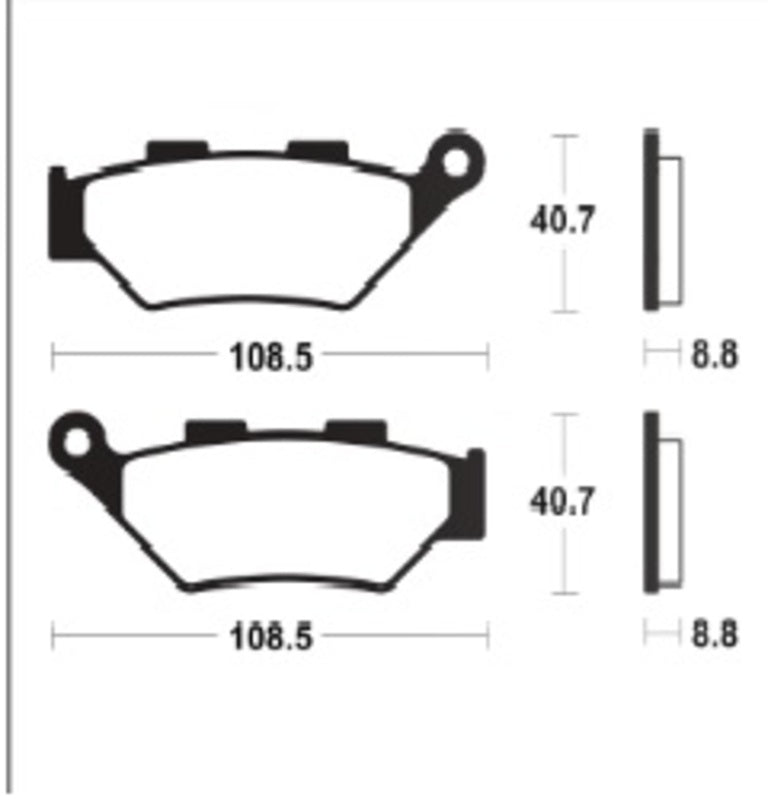 TECNI BRAKE PADS MF483 SINTER METAL