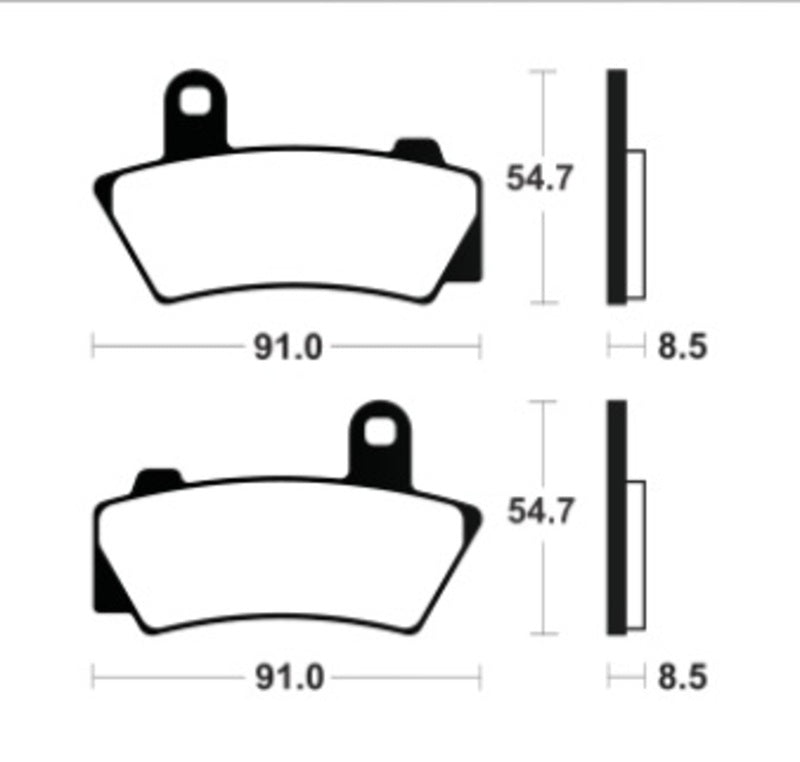 TECNI BRAKE PADS MR495 SINTER METAL