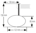 HIGHS FERRARA 2 BAR END MIRROR SHORT
