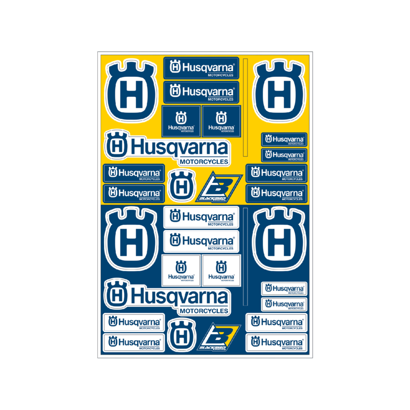 STICKER SHEETS PVC HUSQVARNA
