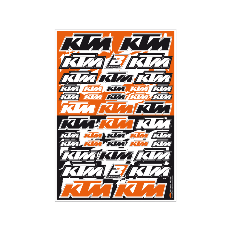 STICKER SHEETS PVC KTM