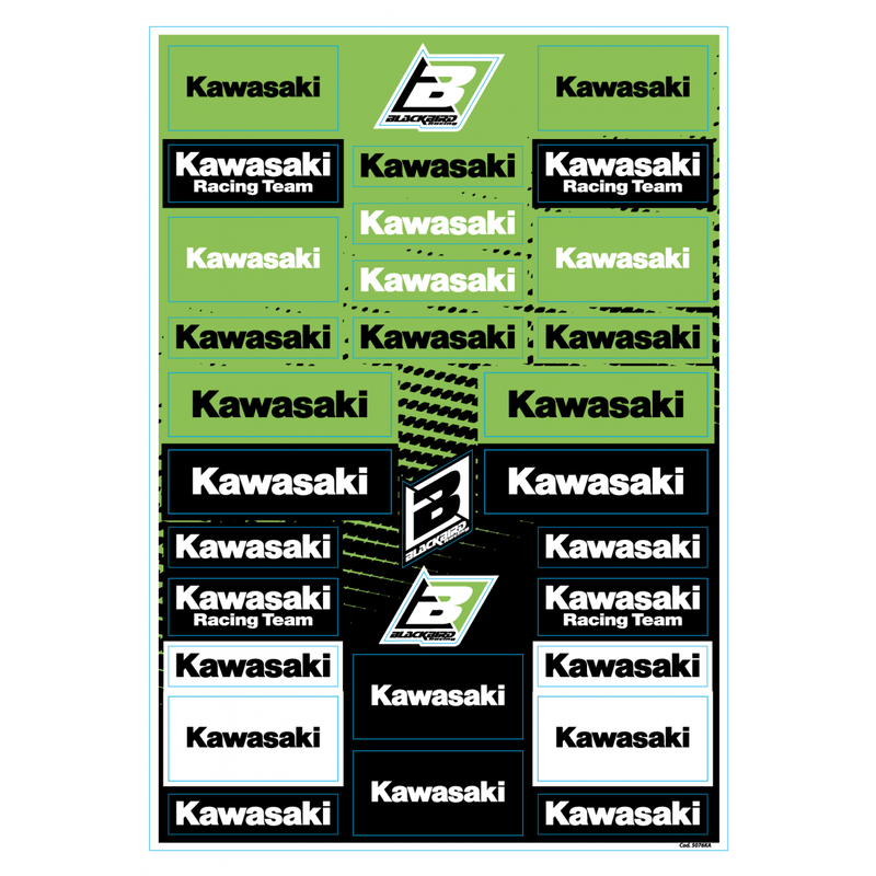 STICKER SHEETS PVC KAWASAKI