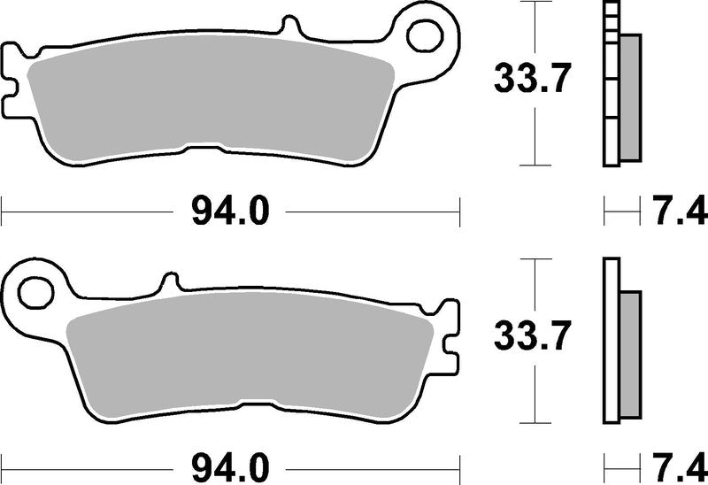 BREMB BRAKE PADS 07YA55SD SINTER METAL