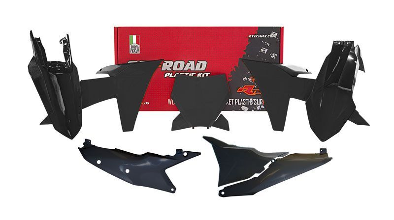 RTECH PLASTIC KIT 6 PCS , BLK