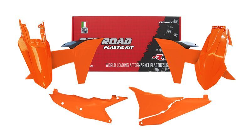 RTECH PLASTIC KIT 5 PCS , ORG/BLK