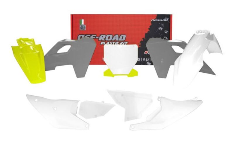 RTECH PLASTIC KIT 7 PCS, WHT/GRY