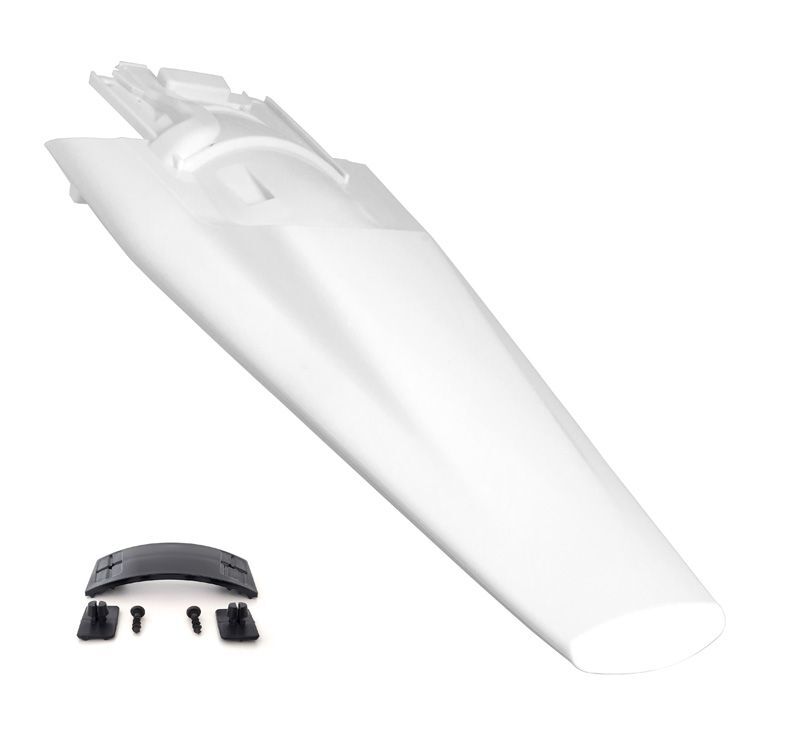 RTECH PLASTIC REAR FENDER, WHT