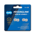 KMC 12S MISSING LINK SILVER (X2PCS)