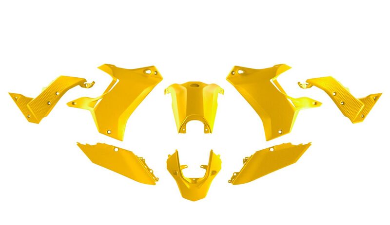 RTECH PLASTIC KIT T7 REVOLUTION, YEL