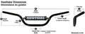 RENTHAL HANDLEBAR 609 FATBAR, PPL