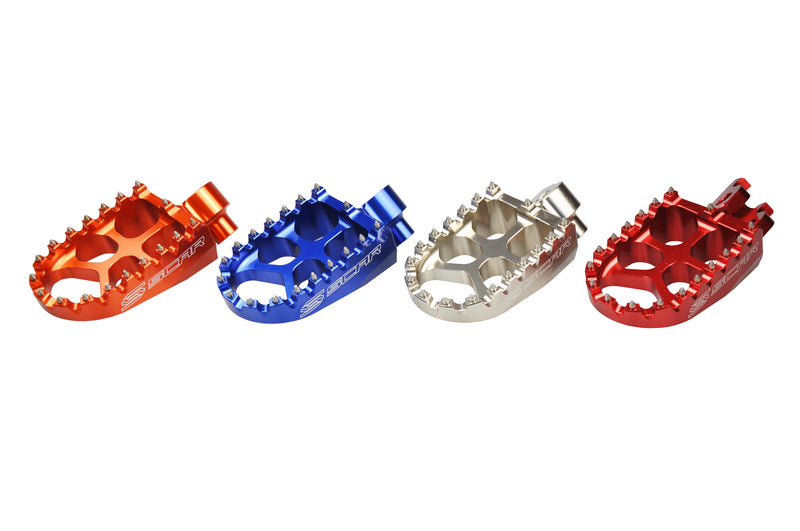 SCAR FOOT PEGS EVO, BLU