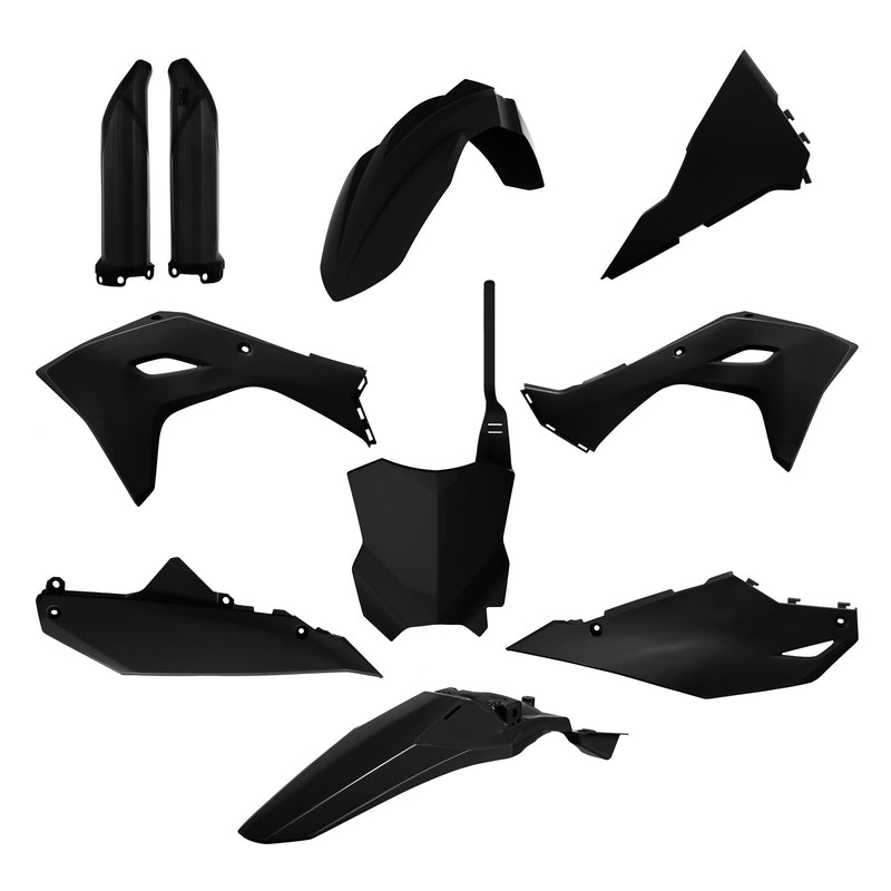POLIS PLASTIC KIT W/FORK GUARDS, BLK