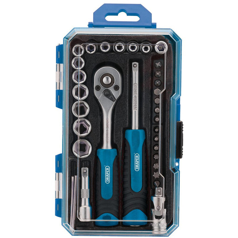 DRAPR SOCKET SET 1/4 35 PCS