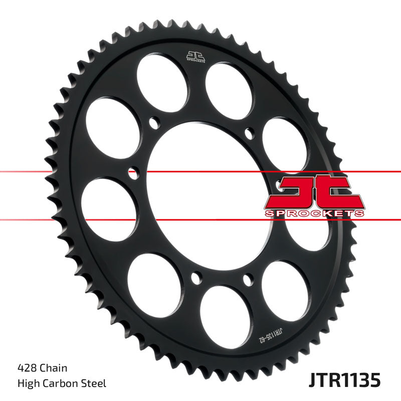 JTSPR RR SPRO 428 STEEL ST 1135, 62, BLK