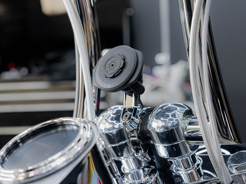 QUADL HANDLEBAR MOUNT PRO CHROME - LARGE