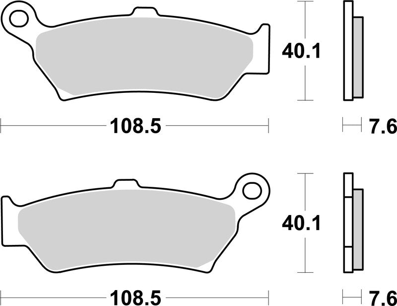 BREMB BRAKE PADS 07BB43SP SINTER METAL